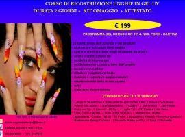 CORSI DI RICOSTRUZIONE UNGHIE IN GEL CON TIP E CARTINA