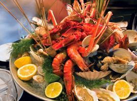 Corso di cucina di pesce, crostacei, molluschi
